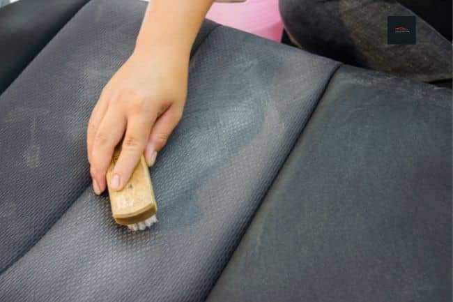 how to remove dry paint from car seat